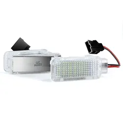 2pcs LED Footwell Courtesy Luggage Trunk Light For VW Jetta MK5 Tiguan Touareg Transporter T5 Eos Scirocco Audi For Cayman