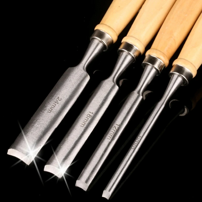 4pcs Carpenter Gravure Woodworking sculpture Carpenter