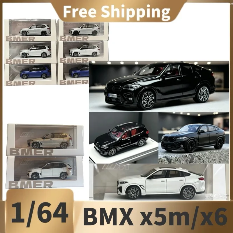[In Stock] BMER 1/64 Diecast BMW X5M/X6 SUV Model, Multi Colors, Static Collectible Vehicle With Display Box