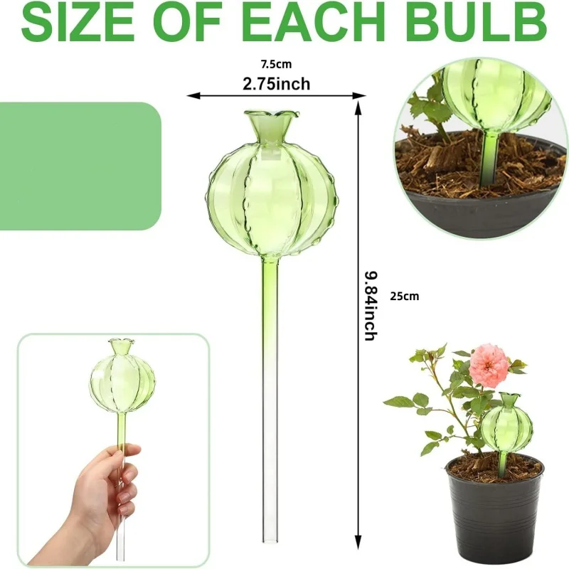 PVC Automatic Plant Watering Bulbs Shape Flower Plant Water Dripper Lightweight Houseplant Device Drip Irrigation System