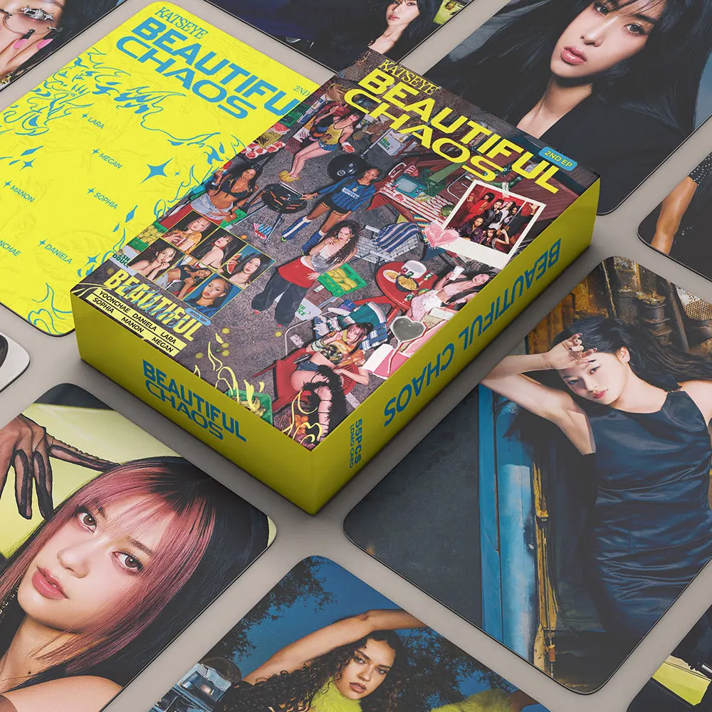 Kpop Idol KATSEYE BeautifulChaos High Quality Photocards Collection - 55/92/124 Pcs Set for Fans And Collectors Gift image 2