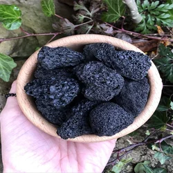 Non-fire aromatherapy diffuser stone Red black volcanic rock original stone crystal stone aromatherapy mat bottom black fish tan