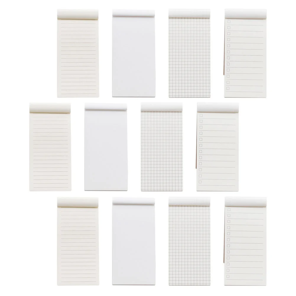 12 قطعة من المفكرة المدمجة، لوحة كتابة بسيطة للأطفال، مفكرة جدول الأعمال بحجم الجيب، مخطط كفاءة للجدول اليومي #1