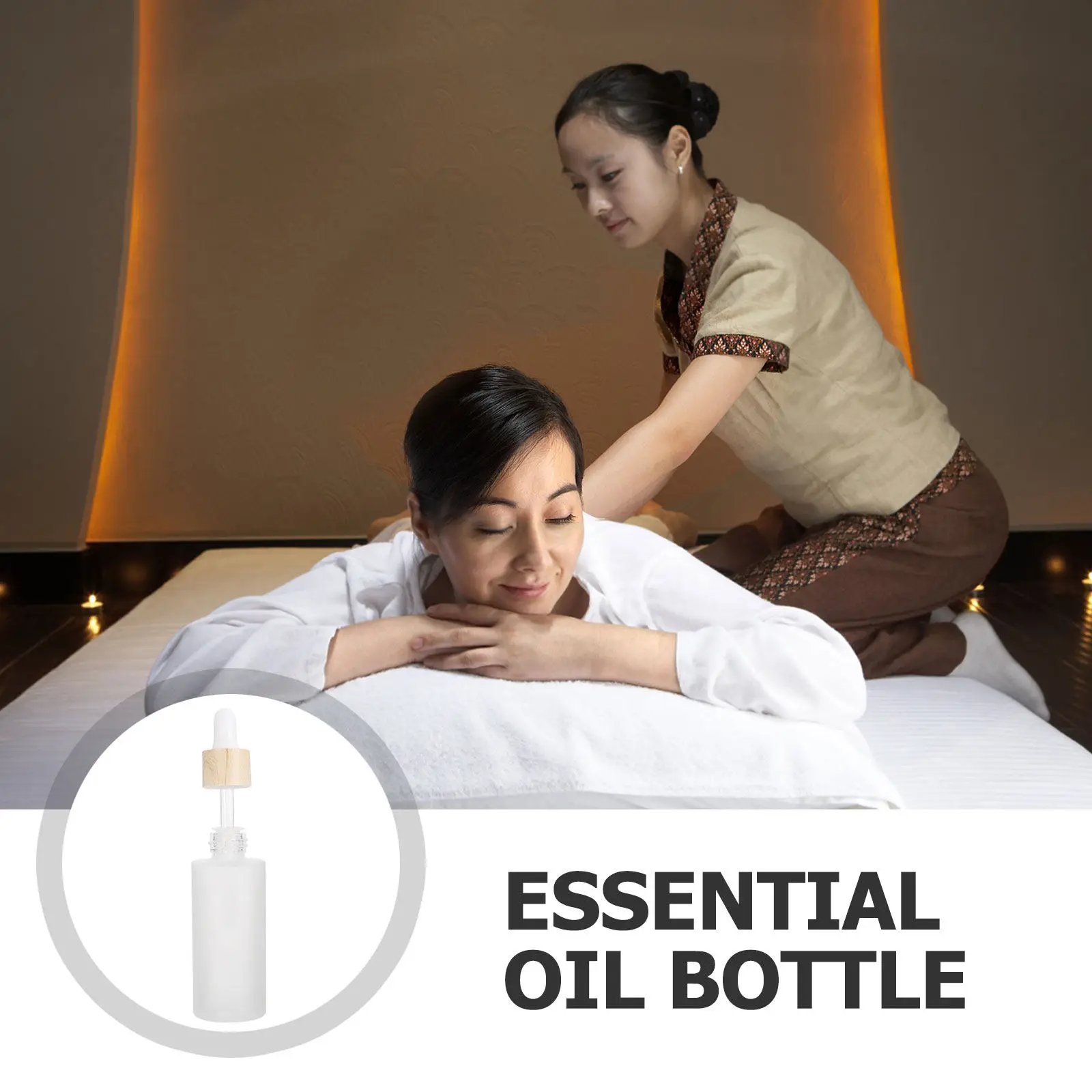 

4Pcs 50Ml Refillable Dropper Bottles Frosted Glass Essential Oil Bottles Travel Size Leak Proof Reusable Perfume Sample