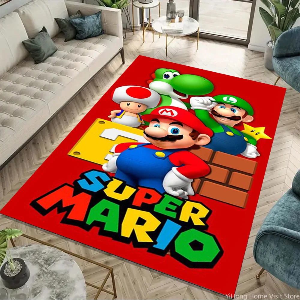 17 Style Super Mario Game Carpet Rug for Bedroom Living Room Home Sofa Decoration,Kids Play Crawling Large Decor Floor Mat Gifts