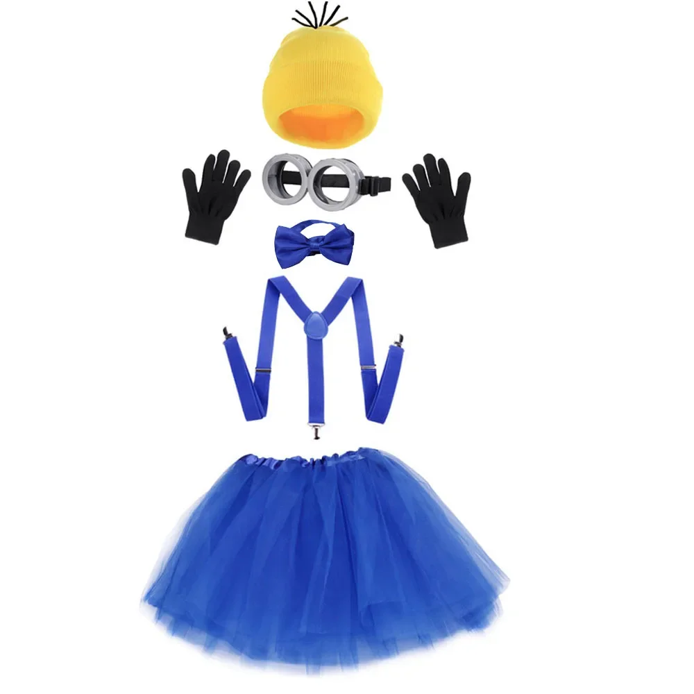 Conjunto de guantes y gorro de punto amarillo, accesorios para disfraz de Halloween, traje de fiesta de juegos de rol, accesorios para gorra de béisbol a prueba de viento