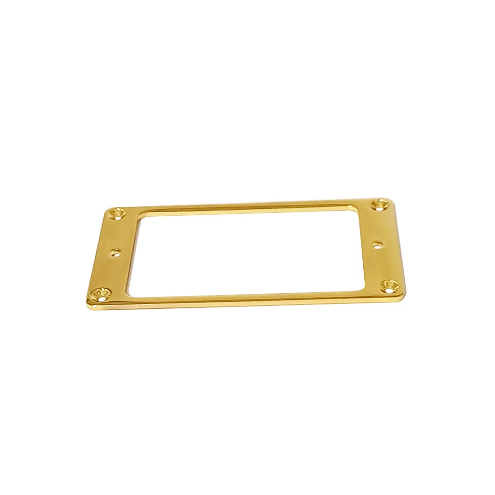 2 Stück E-Gitarre Humbucker Pickup Ring Gitarre Metall Flachrahmen Montagering – Detail 7