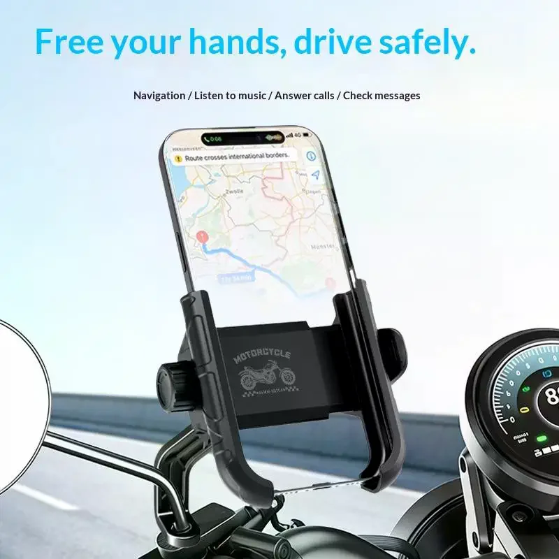 

Крепление-держатель для GPS/телефона на руль мотоцикла/велосипеда, универсальный, 1 шт.