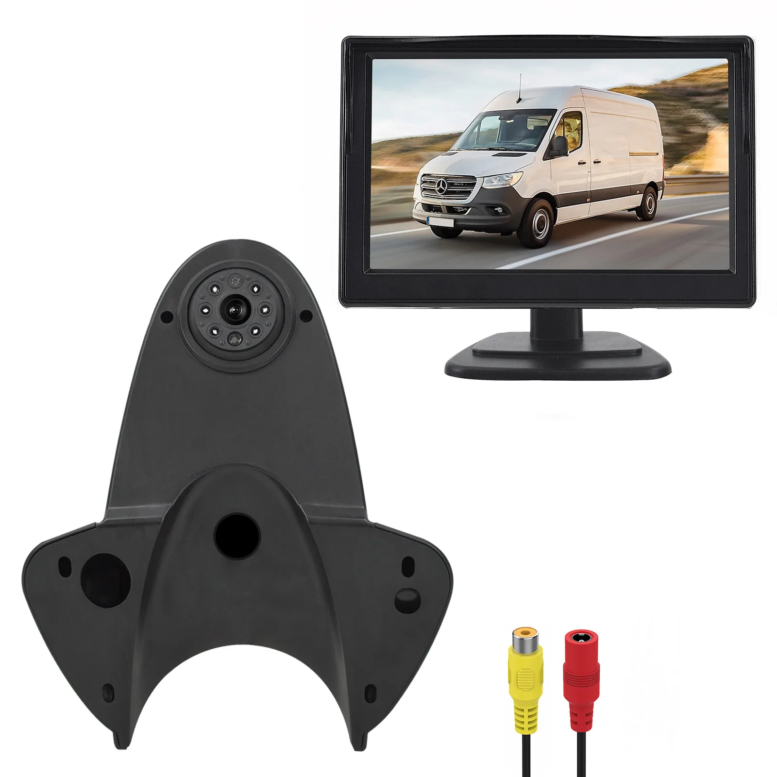 

3rd Brake Light Reversing Camera with 5" IPS Screen Monitor for Transporter Vans Caravan (Mercedes Benz Sprinter) Parking System