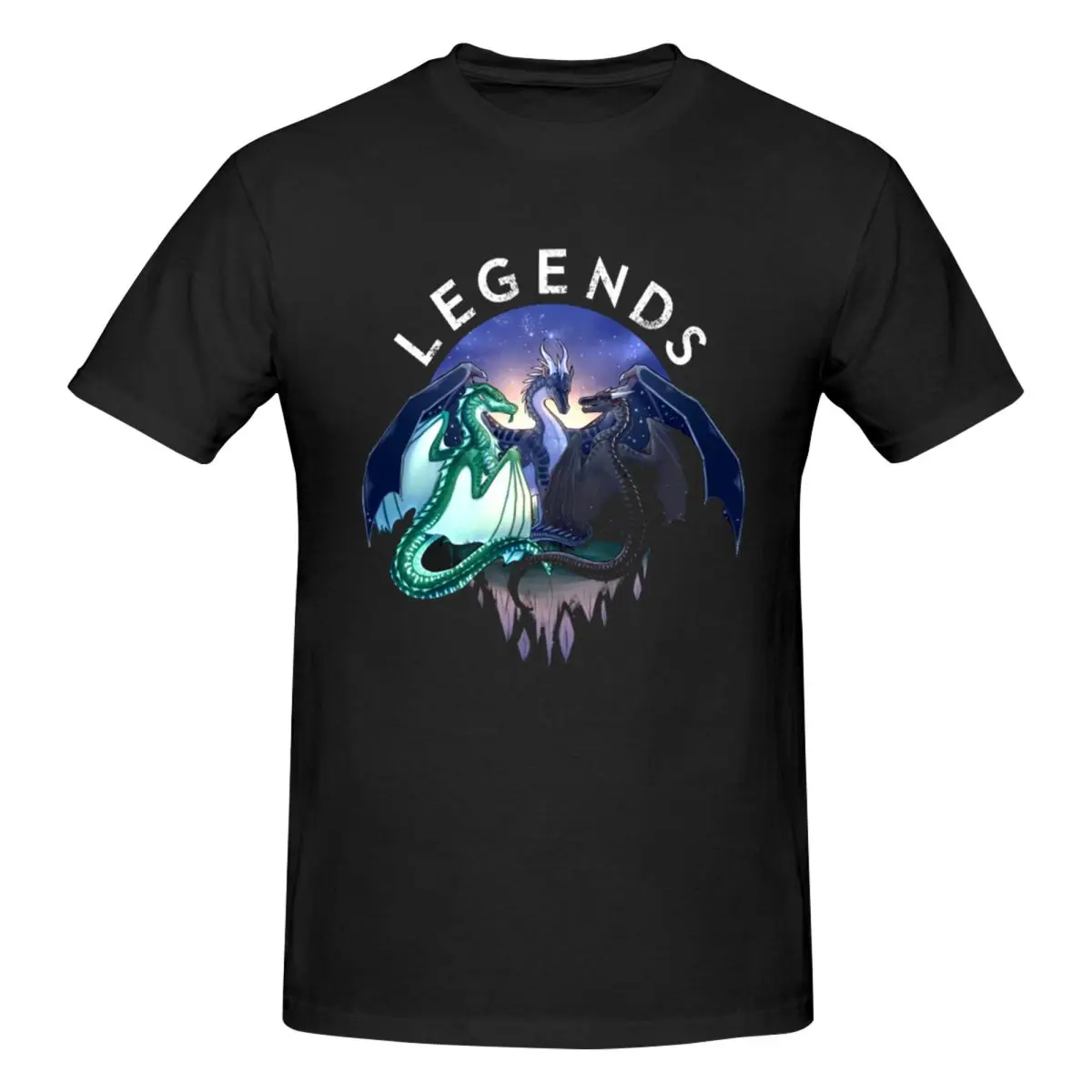 Wings Of Fire Legends Fathom Darkstalker Clearsight Men T-Shirt Plus Size T Shirts Men's O-Neck Cotton Tees Short Summer Male