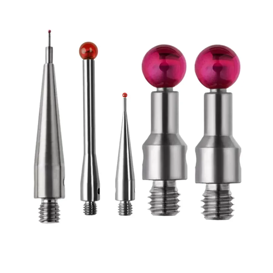 Three coordinate TP200 ruby three-dimensional measuring needle, stainless steel measuring rod, M thread