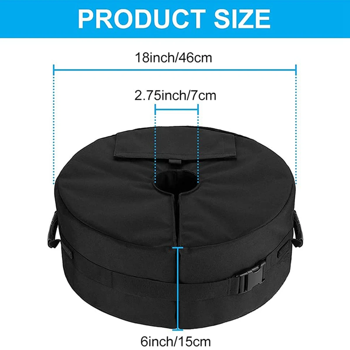 Umbrella Base Weight Bag,Round Terrace Umbrella Base Detachable Windproof Fixed Sandbag,For Beach Garden Umbrella Stand