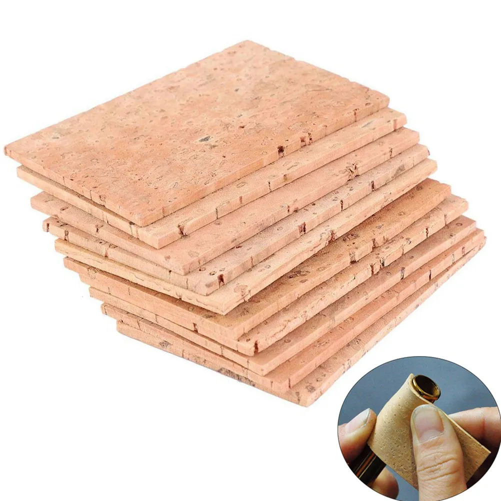 3Pcs Universal Saxophone Neck Cork Set for Alto Tenor Soprano Sax Reusable Cork Pads Compressible Sealing Tight Fit Easy to Cut