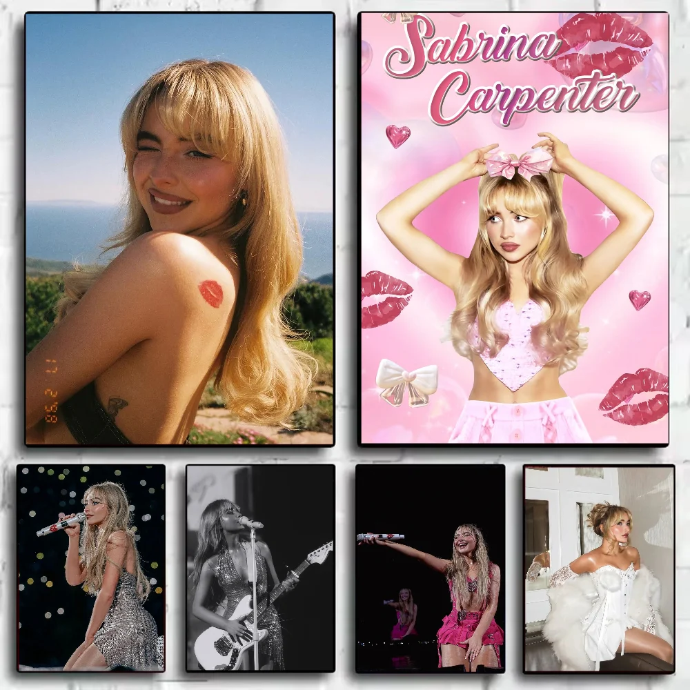 

Modern Fashion Singer S-Sabrina Carpenter Poster HD art sticky wall waterproof home living room bedroom bar aesthetic decoration