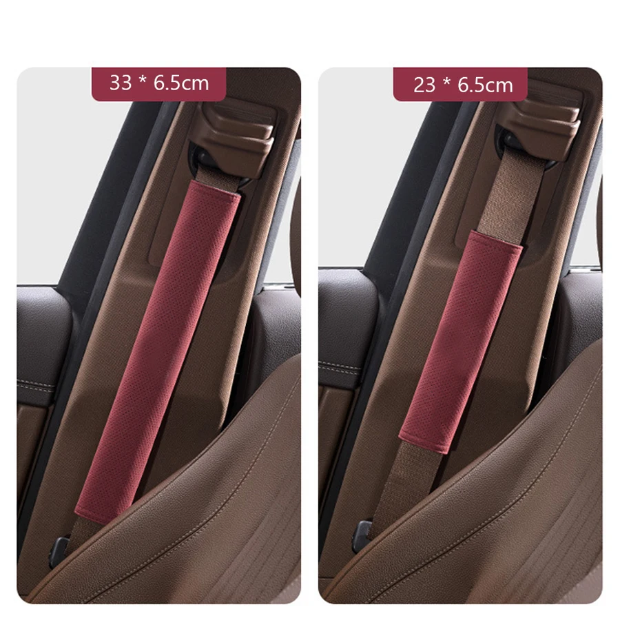 

Car Seat Belt Cover Suede Safety Belt Shoulder Cover Protection Pad For Tesla Model 3 Model S Model Y Universal Accessories