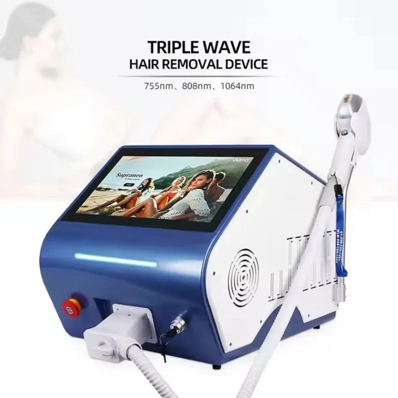 2024 Laser Best Professional Diode Laser Hair Removal 755nm 808nm 1064nm Diode Laser Hair Removal Machine