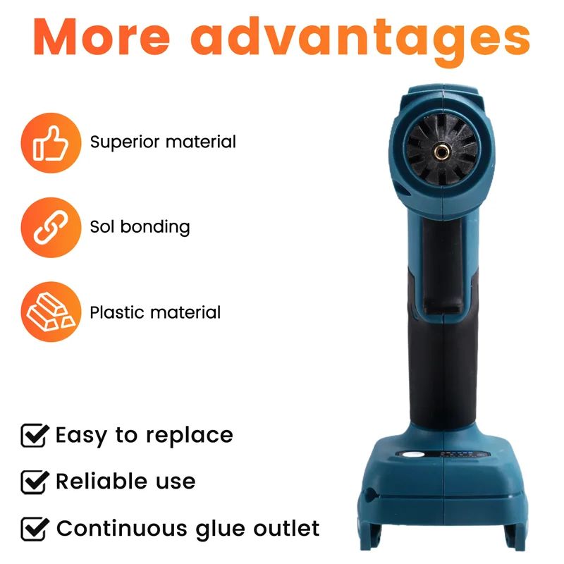 

【Recommend】Cordless Electric Hot Melt Glue Tool Rechargeable Anti-Scald Copper Nozzle DIY With Glue Sticks For 20V Batter
