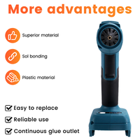【Recommend】Cordless Electric Hot Melt Glue Tool Rechargeable Anti-Scald Copper Nozzle DIY With Glue Sticks For  20V Batter