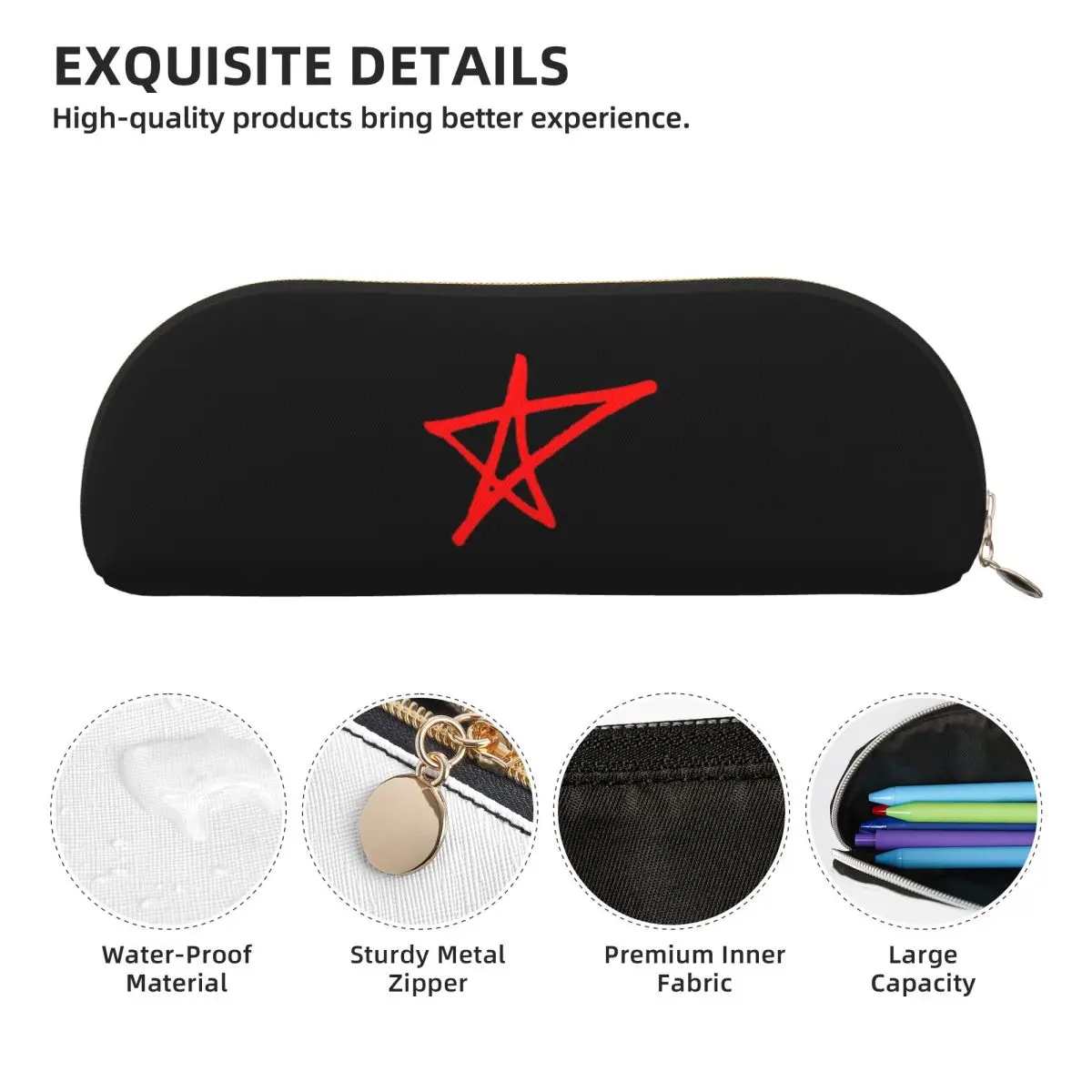 Avril Lavigne 스타 연필 케이스 펜 홀더 보관 문구 용품 대형 보관 펜 상자 연필 가방 Studen 선물