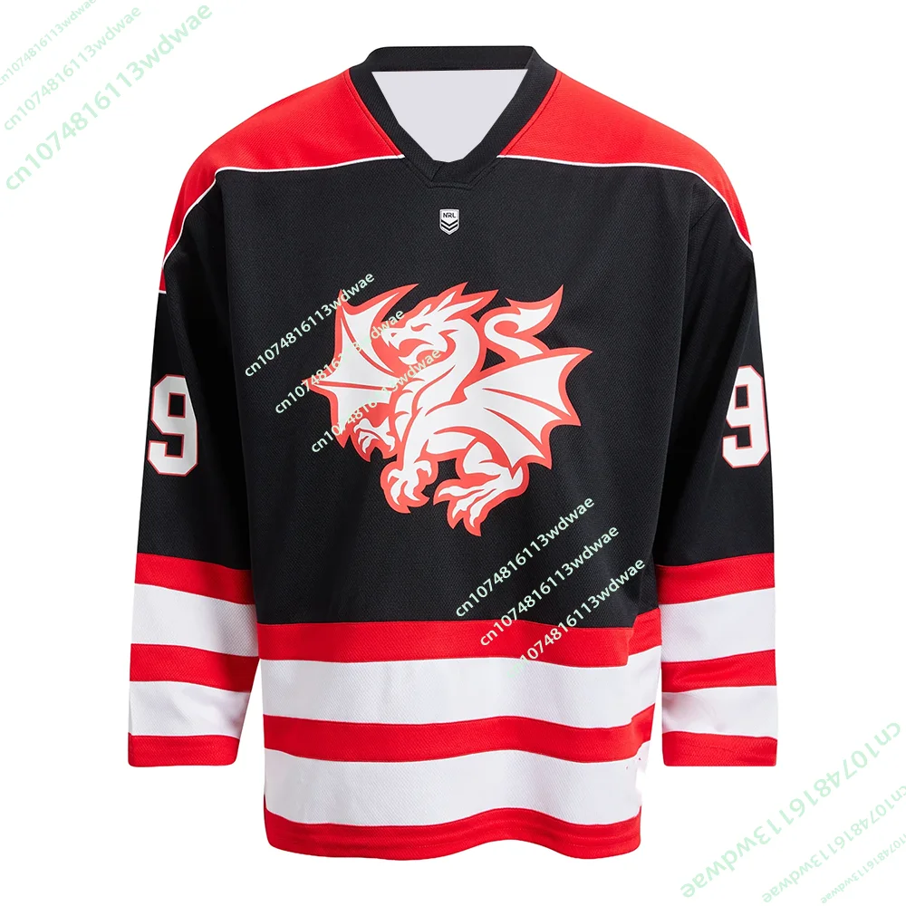 

Новая мужская хоккейная футболка 2026 NRL Australia George Illawarra Dragons с 3D-печатью, длинным рукавом, спортивная, повседневная, быстросохнущая, для мотоспорта
