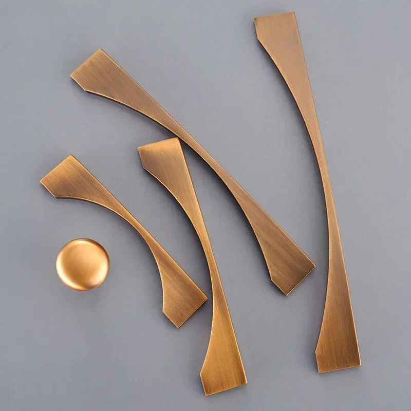 Классическая скандинавская ручка ящика, античная бронза, золотая ручка, винный шкаф, дверная ручка, мебельная фурнитура, ручка из цинкового сплава