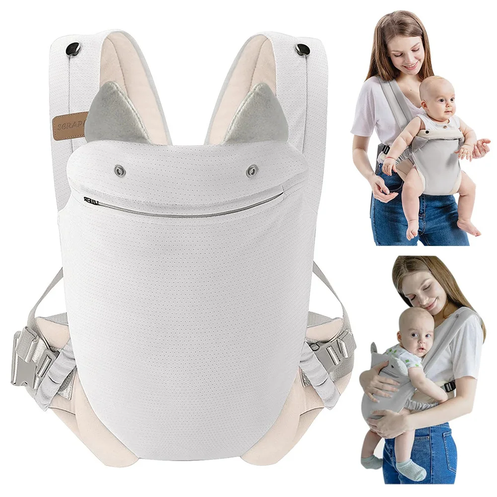 

simple multi-functional baby carrier for going out, suitable for both front and back use, with a double-shoulder front hold