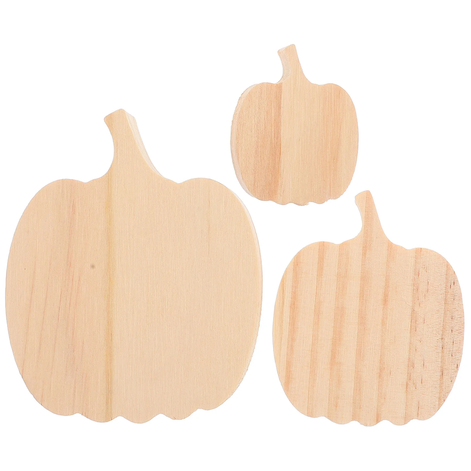 

3 Pcs Wooden Pumpkin Decorations Paper Cut Table Ornament Decorative Thanksgiving Party Fall Photo Shoot Props