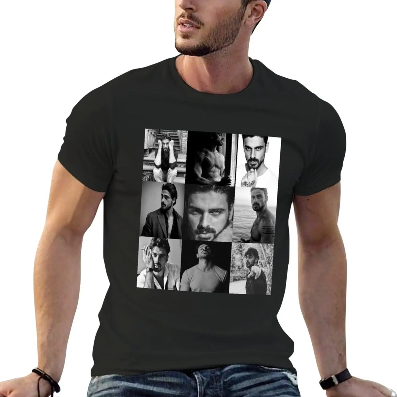 Michele Morrone T-Shirt tops blank t shirts aesthetic clothes sweat shirts mens graphic t-shirts