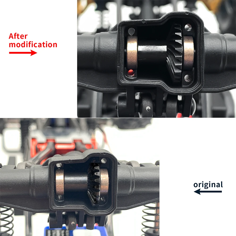 AXSPEED 22/12T 24/12T 26/12T Stahl Overdrive Underdrive Helical Gear für 1/18 RC Crawler Axial TRX4M Upgrade Teile – Detail 5