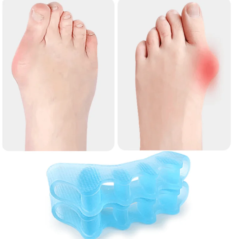 

1/2/5Pairs Silicone Gel Thumb Valgus Corrector Toe Separators Splitter Protector Straighten Bunion Callus Corns Foot Pain Relief
