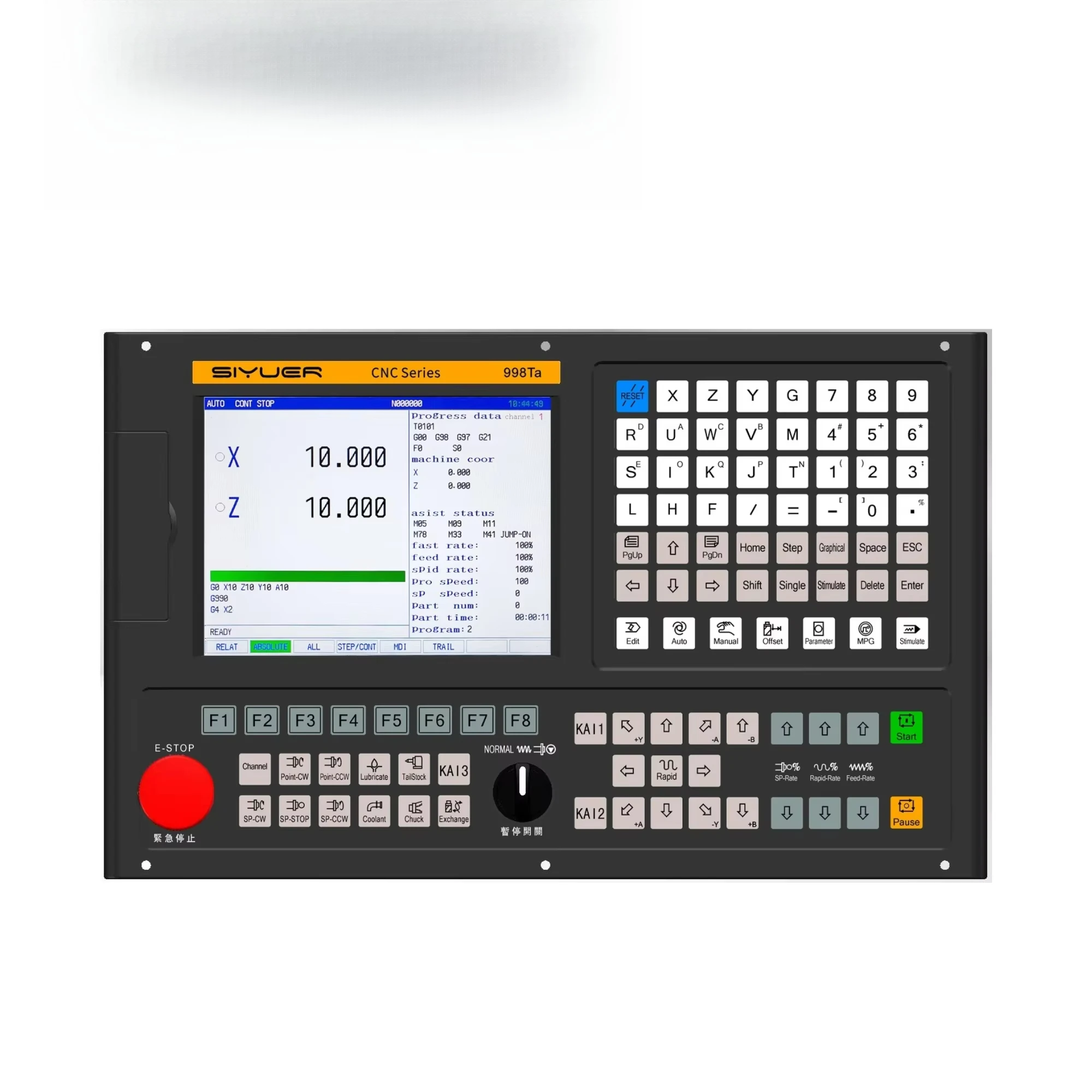 998Ta 2 Axis CNC Lathe Turning Controller With Absolute Servo Driver and Motor Kit With CNC Board for Lathe Machine