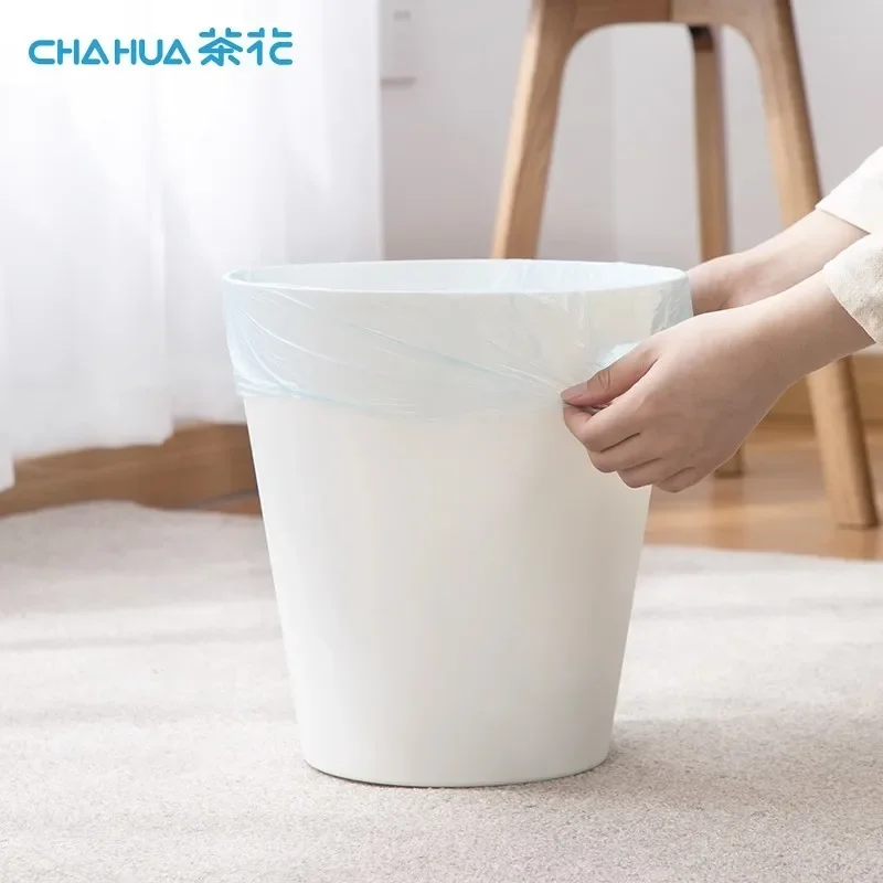 CHAHUA-Sacos de Plástico Descartáveis para Cozinha, Toilet Bin Bag, Saco de Lixo Espessado, Saco de Boca Plana, Produto Doméstico, Ponto Tipo Quebrado, 5 Rolls