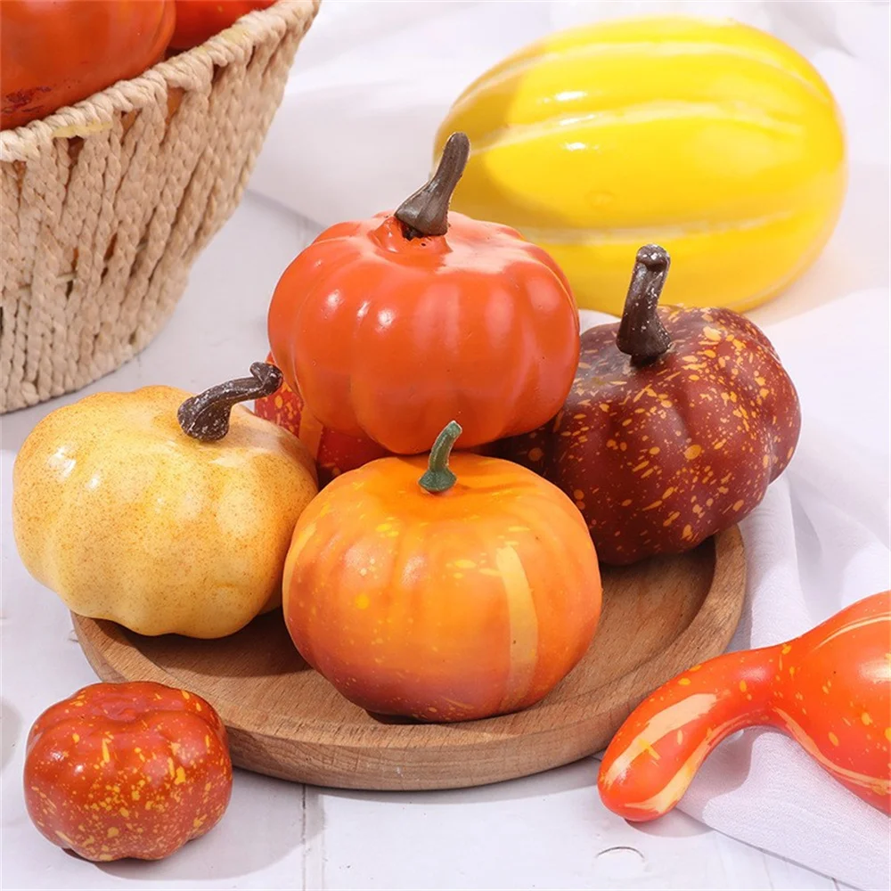 Mini Artificial Pumpkin Halloween Fake Simulation Vegetable Iy Craft Halloween Home Party Decoration Home Props Diy Crafts New