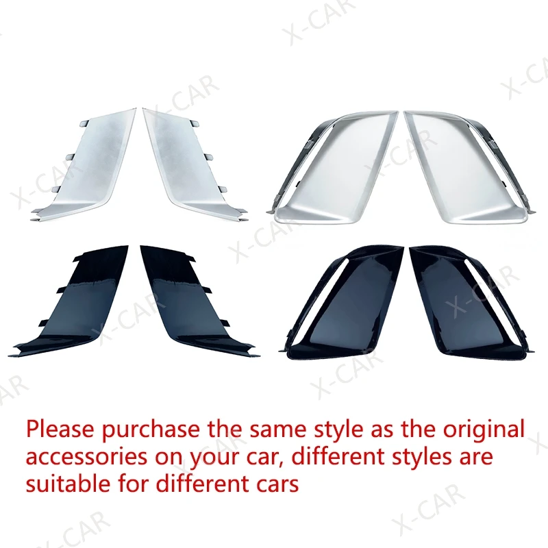 Für Audi RS6 2011-2018 Front Stoßstange Nebel Licht Lampe Trim Molding Abdeckung Rahmen Shell Kappe Haube Deckel für Audi RS7 2009 2010 2011-2018 – Detail 2