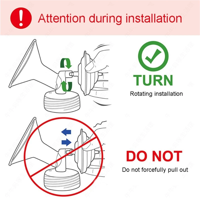 Zubehör für elektrische Milchpumpen, Pumpenteile, keine Original-Pumpenteile, einfache Installation, passend für elektrische