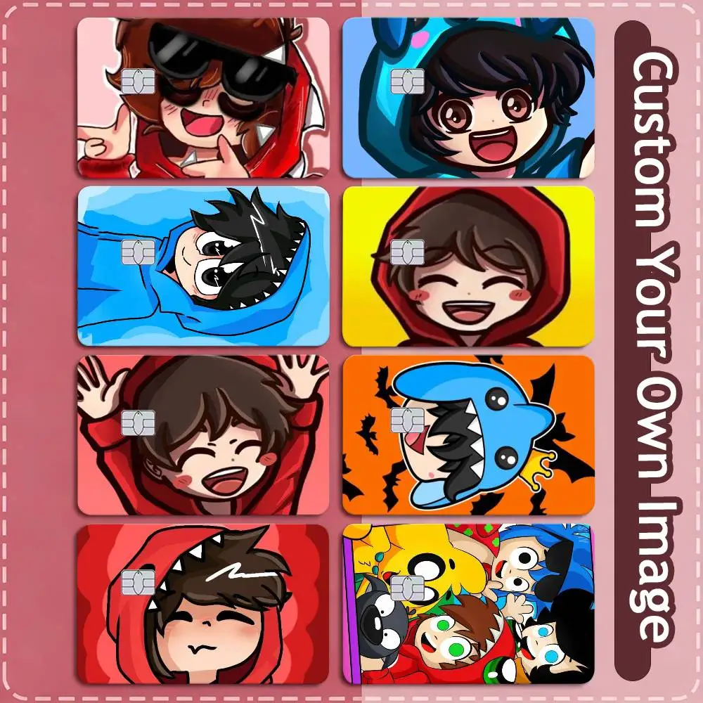 Cute O-Omz C-Crew   Credit Card HD Stickers Small Chip Waterproof Sticker Game Card Decal Gift