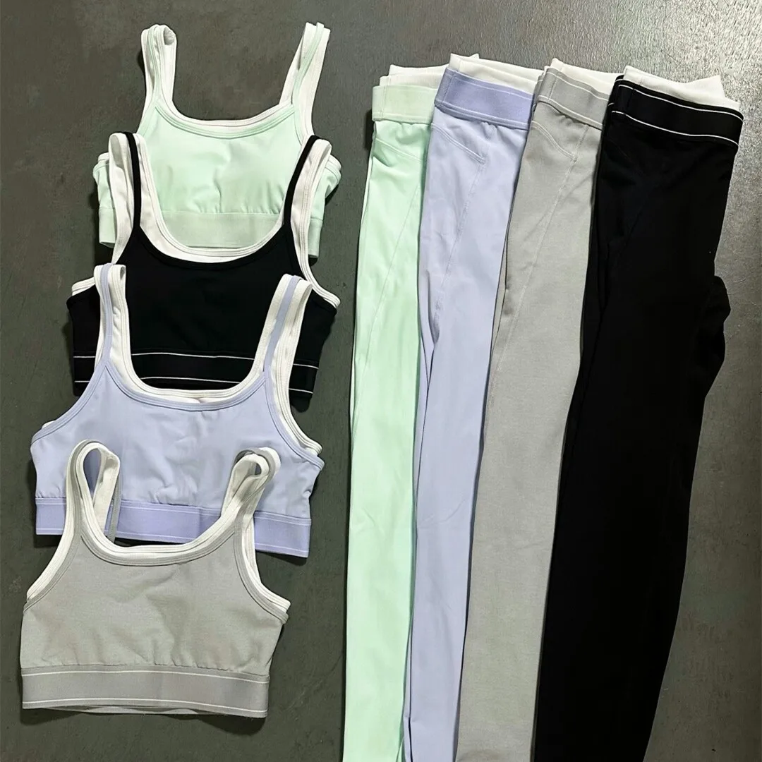 2PCS Yoga Set Women Outfits Sports Bra Workout Clothes Sportswear Gym High Waist Legging Fitness Tennis Skirt Active Suits XP62 - view 5