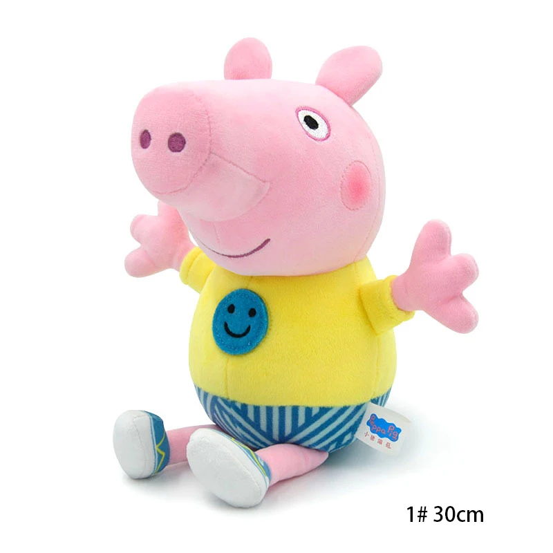 30 CM Peppa Pig Plüsch Puppe Schwein Vater Mutter Modell kinder Spielzeug Cartoon Nette Anime Figur George Kinder Weihnachten geschenke – Detail 21