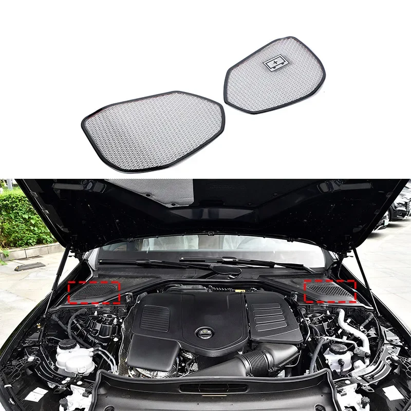 

For Mercedes Benz E-Class W214 2024 Stainless Steel Car Front Hood Vent Trim Protection Cover Car Modification Accessories