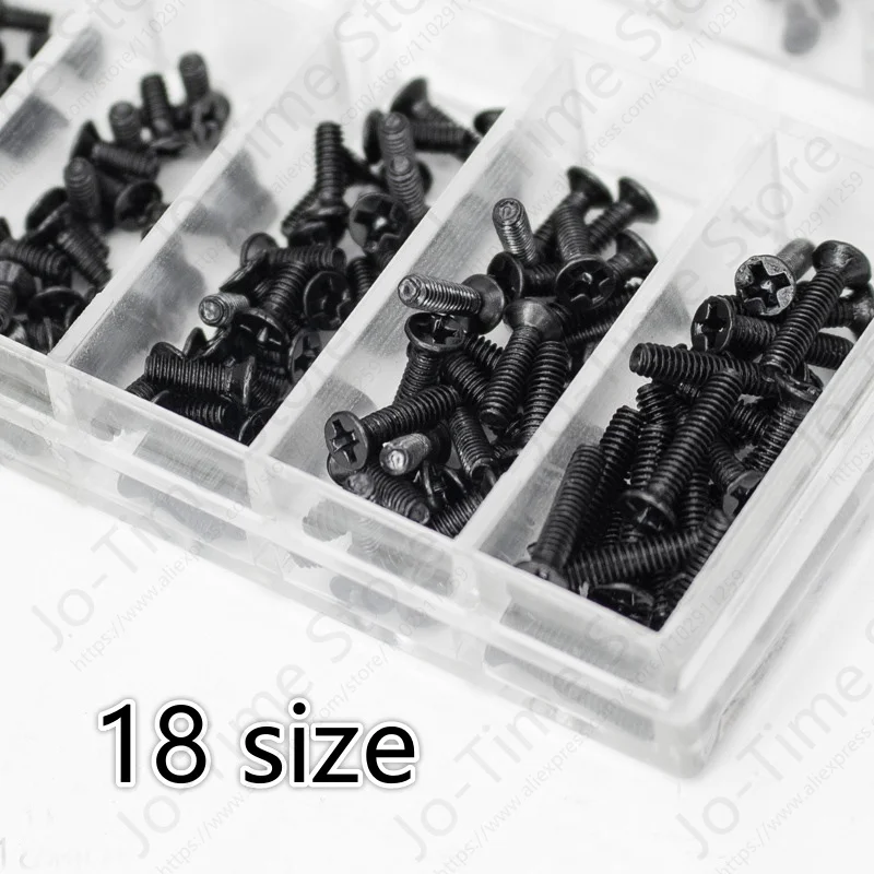 ~500pcs Watch-Repair Tool Watch Back Cover Screw Box Watch Maintenance Stainless Steel Screw Cross Small Screw Eyeglass Screw