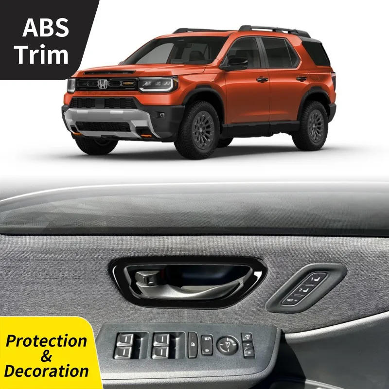 

Suitable for Honda Passport 2026 4 Pcs Door Handle Panel Decorative Frame Replaced with Decorative Piece ABS Automotive Parts