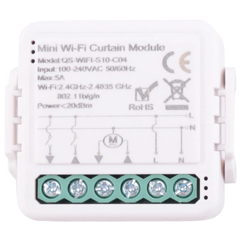 BAAE Tuya Smart Wifi Curtain Switch Module For Roller Shutter Electric Motor Smart Life APP Remote Control Durable Easy Install