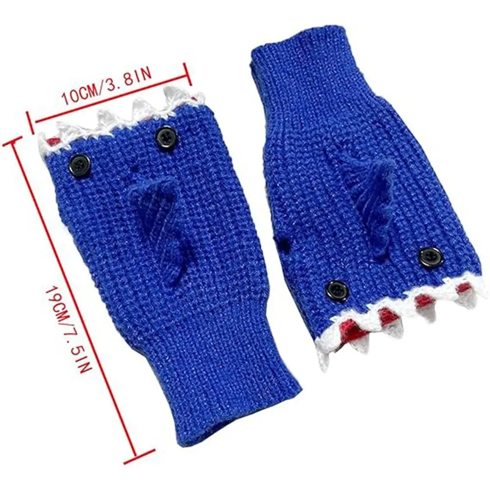 1 Paar dicke Tier handschuhe lustig gestrickt halten warm Winter handschuhe Halb finger Touchscreen Fäustling Home Office