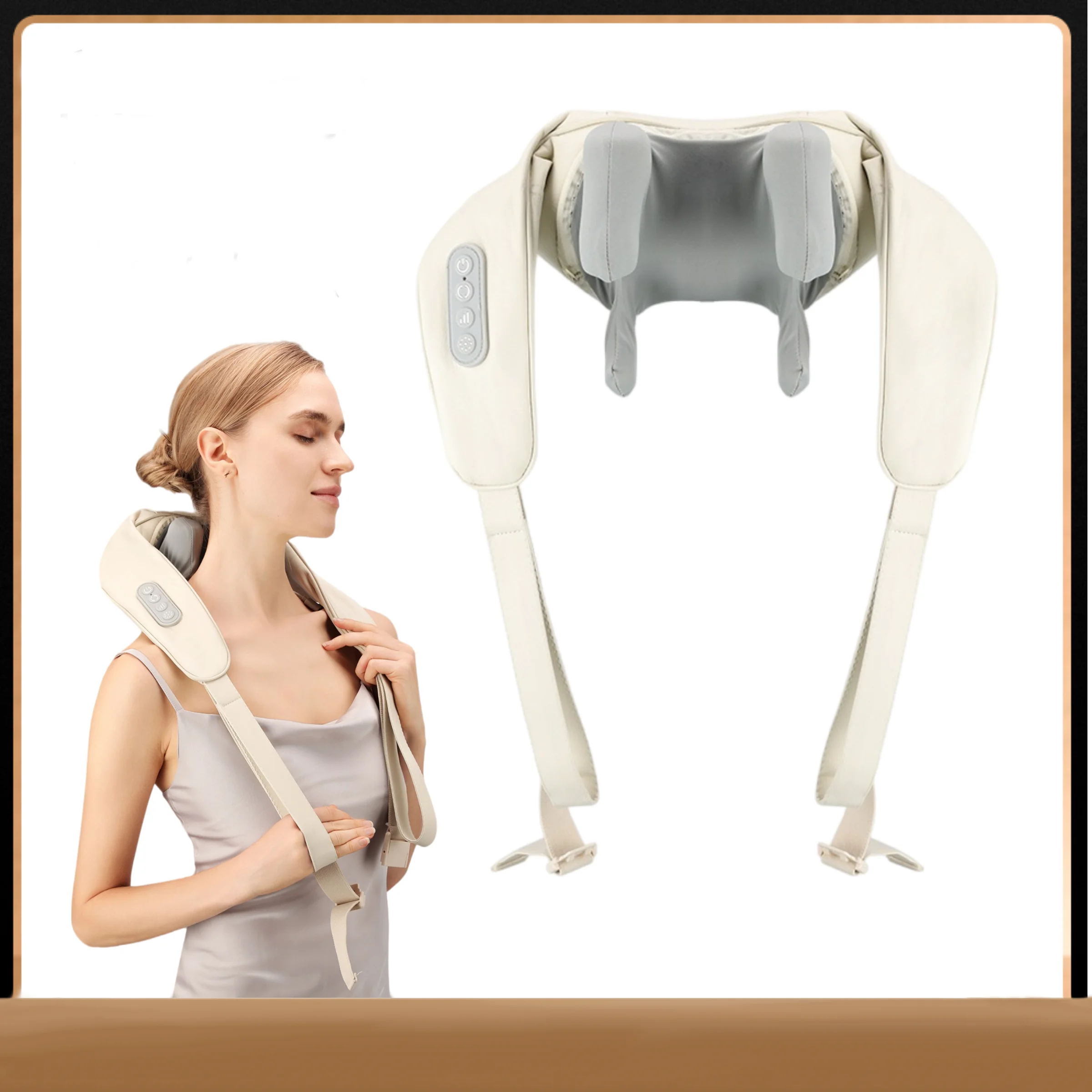 Wireless Artificial hand 3D Trapezius Neck Back Massager Electric Shoulder Kneading Shawl Cervical Deep Tissue Relaxing Massage