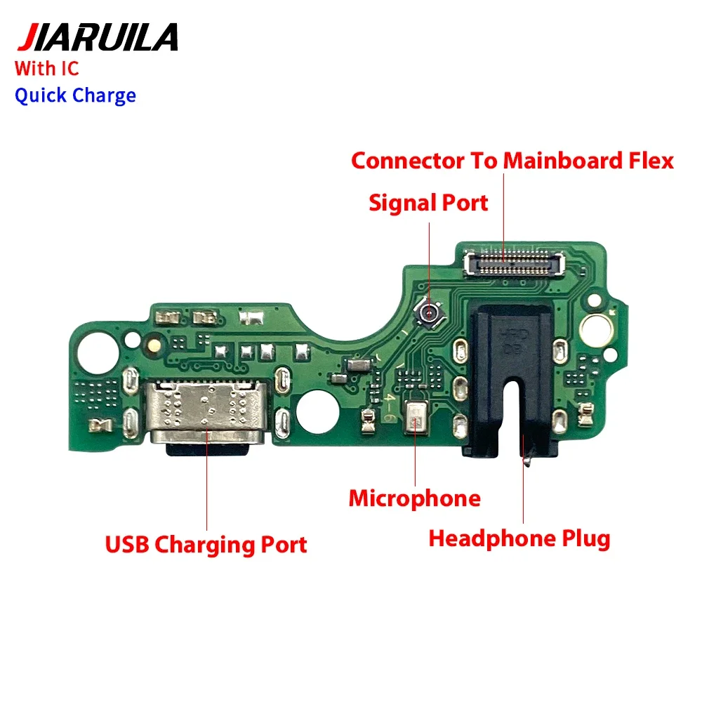 10Pcs Charging Port Flex Cable For Infinix Hot 6 Hot 40i Spark 7 Pro Tecno Pop 2 Plus USB Charger Dock Connector With Microphone