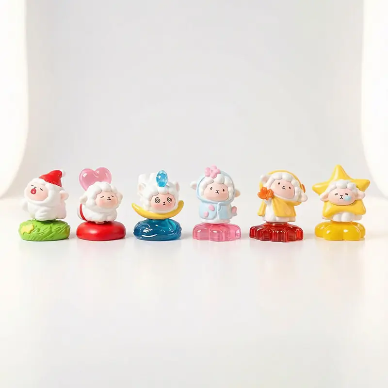 Moumou Sheep's Wind Seeking Journey Blind Box Trendy Toy Rotating Zodiac Sheep Kawaii Desktop Decoration Ornament Surprise Gifts - view 4