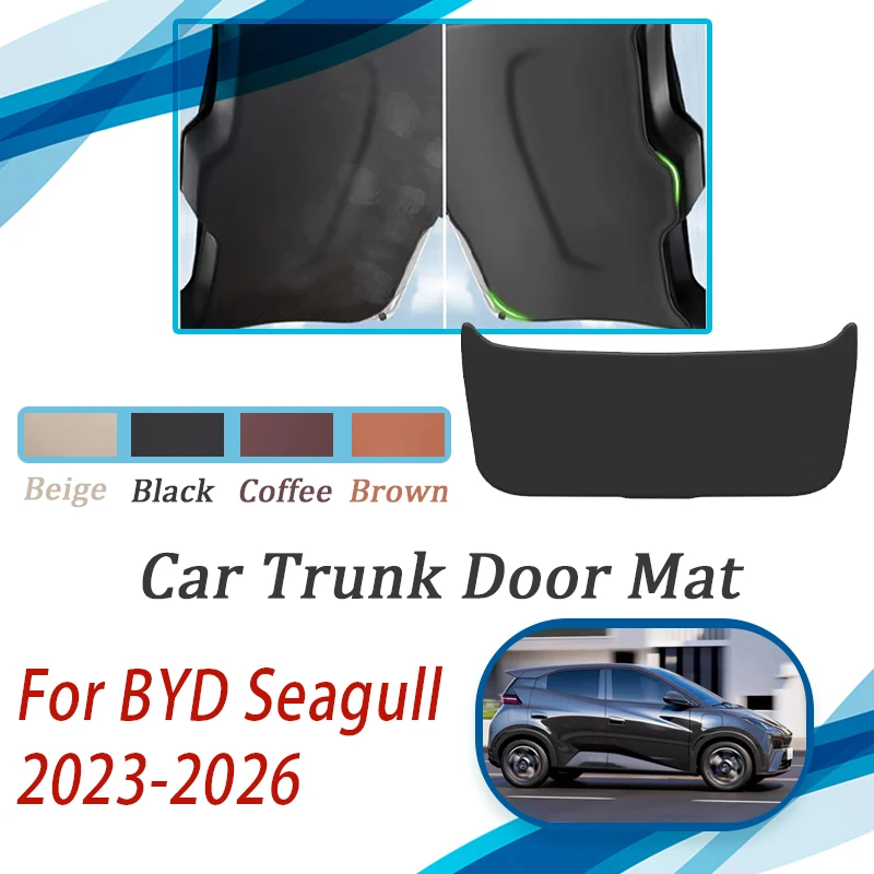 

Car Tailgate Pad For BYD Seagull Dolphin Mini 2023 2024 2025 2026 Anti-dirty Rug Trunk Door Mats Leather Carpet Auto Acesssories