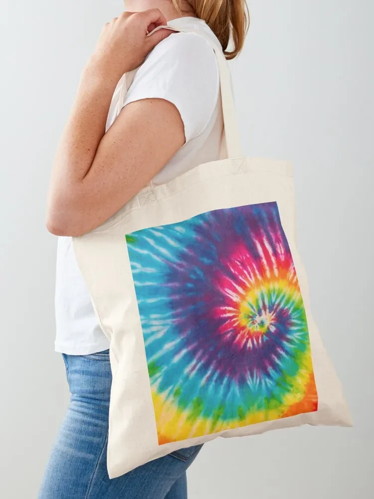 Colorful Spiral Tie Dye Tote Bag bags woman 2025 canvas tote Cloth bags aesthetic