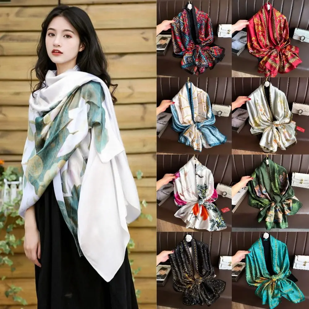 

Hot Sale Printing Beach Scarves Loose Chiffon Fake Collar Shawl Scarf Elegant Anti-sun Women's Cardigan Beach