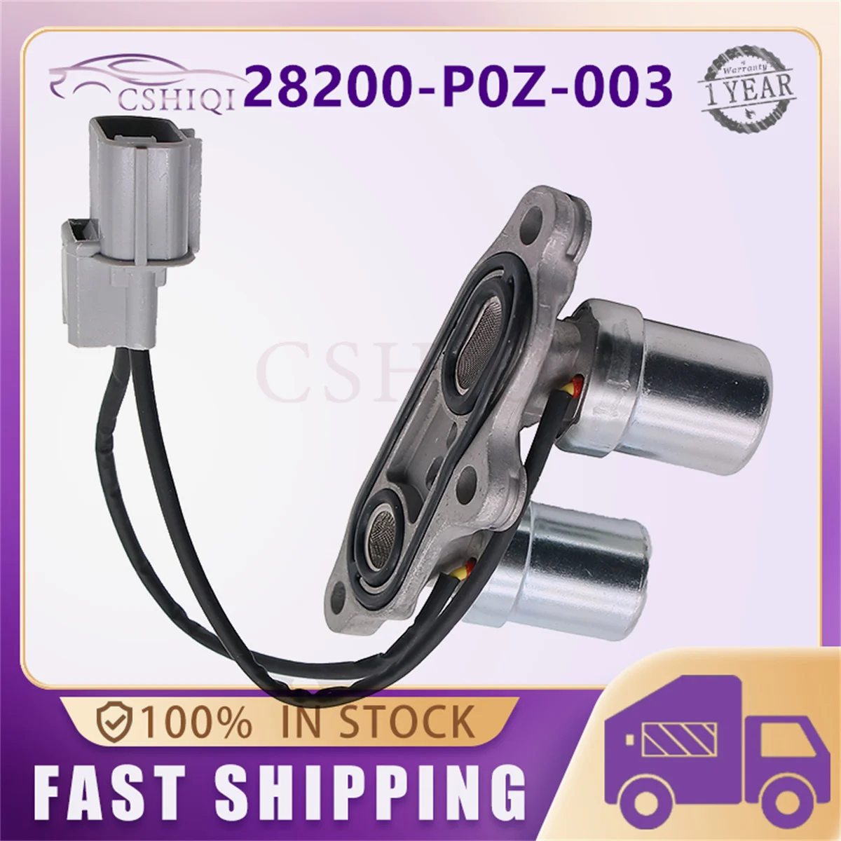 

28200-P0Z-003 Transmission Shift Solenoid For Honda Odyssey V6 3.5L 1999-200 128200 P0Z 003 28200P0Z003 Cars Accessories